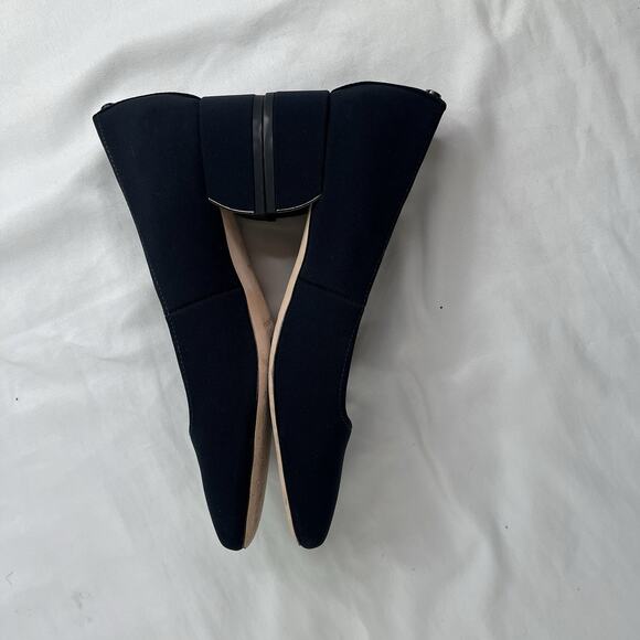 Donald Pliner Navy Blue Dreww Slip On Pump Shoes Size 8.5 M, classic, elegant - Picture 6 of 10